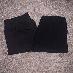 2 black lularoe leggings